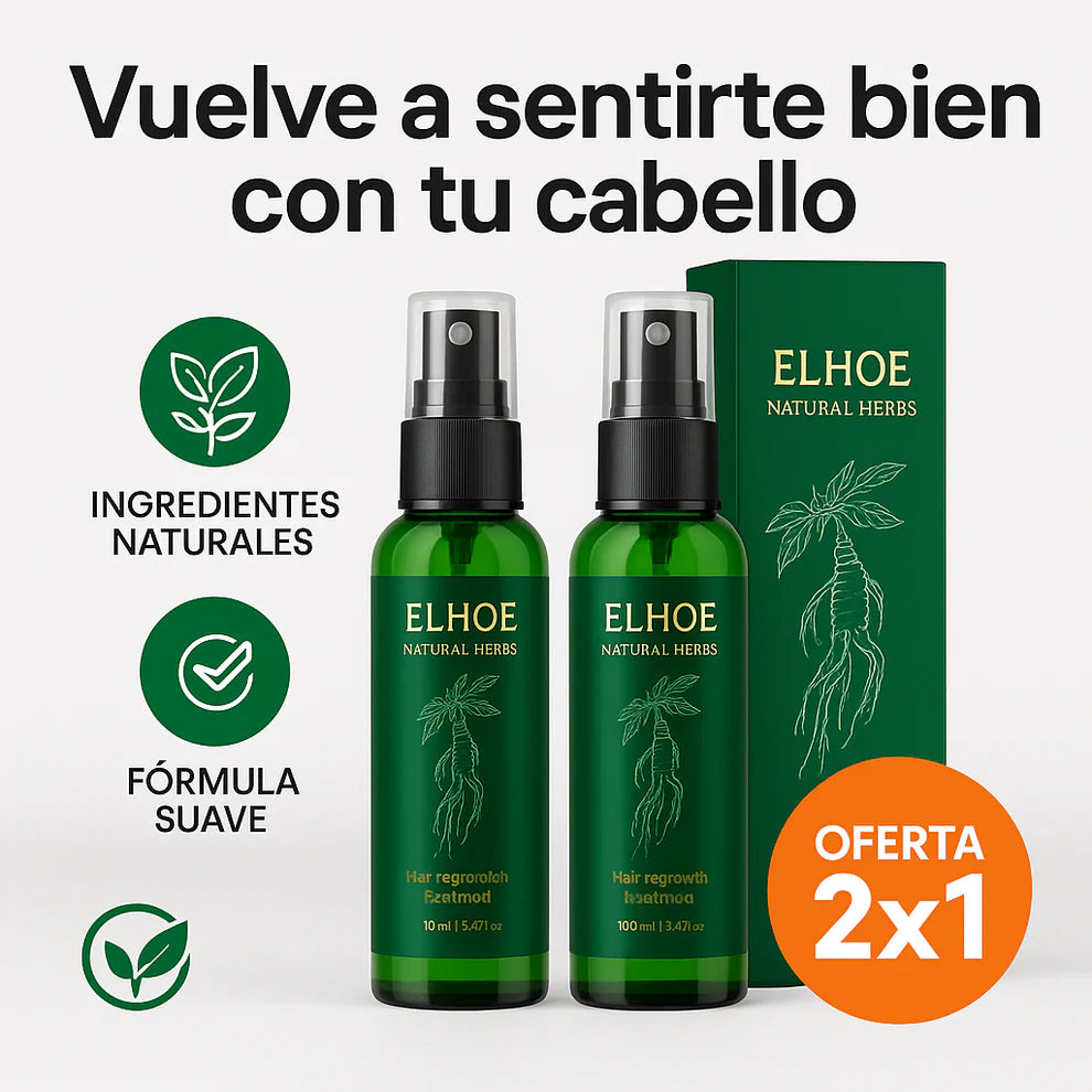 🔥 ELHOE Spray crecimiento acelerado OFERTA 2x1 ORIGINAL😍