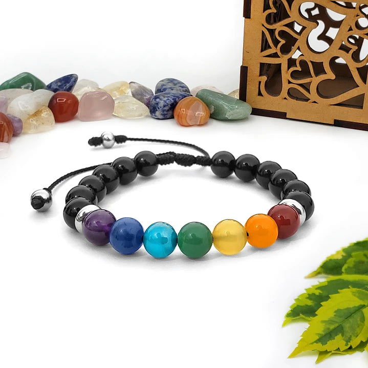 ✨ Eleva tu energía con CRISTAL-ALIGN™ y vibra en armonía con la Pulsera 7 Chakras OFERTA 2X1 🔮
