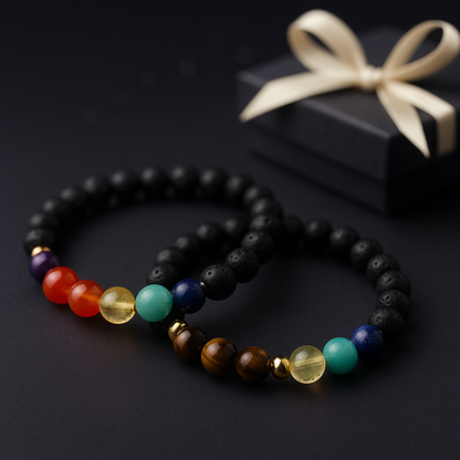 ✨ Eleva tu energía con CRISTAL-ALIGN™ y vibra en armonía con la Pulsera 7 Chakras OFERTA 2X1 🔮