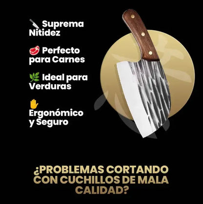 🔪 Cuchillo Profesional Japones Tazaki ® de Acero Inoxidable — El Más Filoso del Mundo ✨🏆
